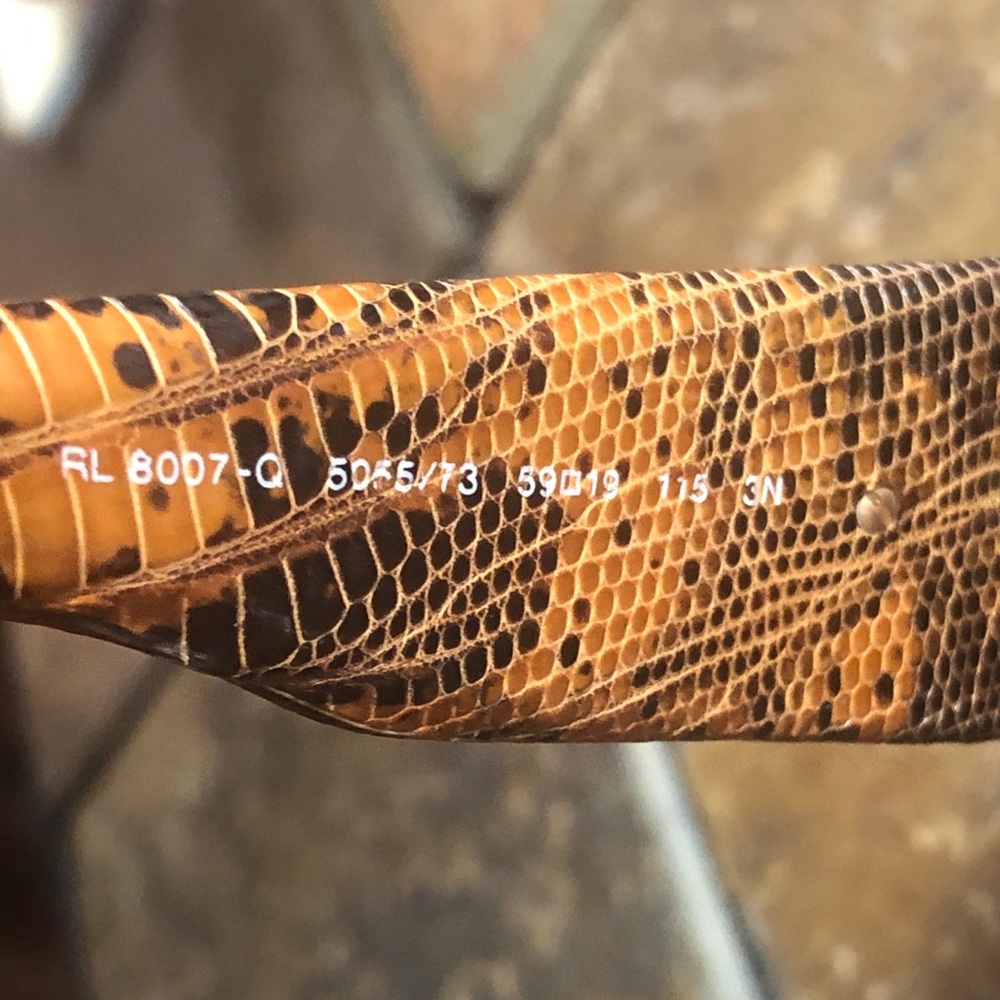 Ralph Lauren Python Leather Sunglasses - image 4